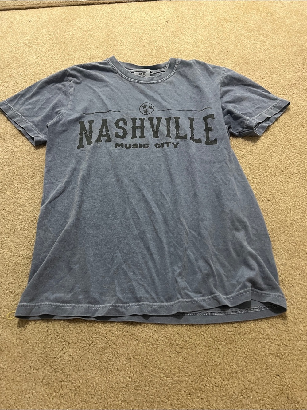 Comfort Colors Nashville Music City Graphic Tee - Blue